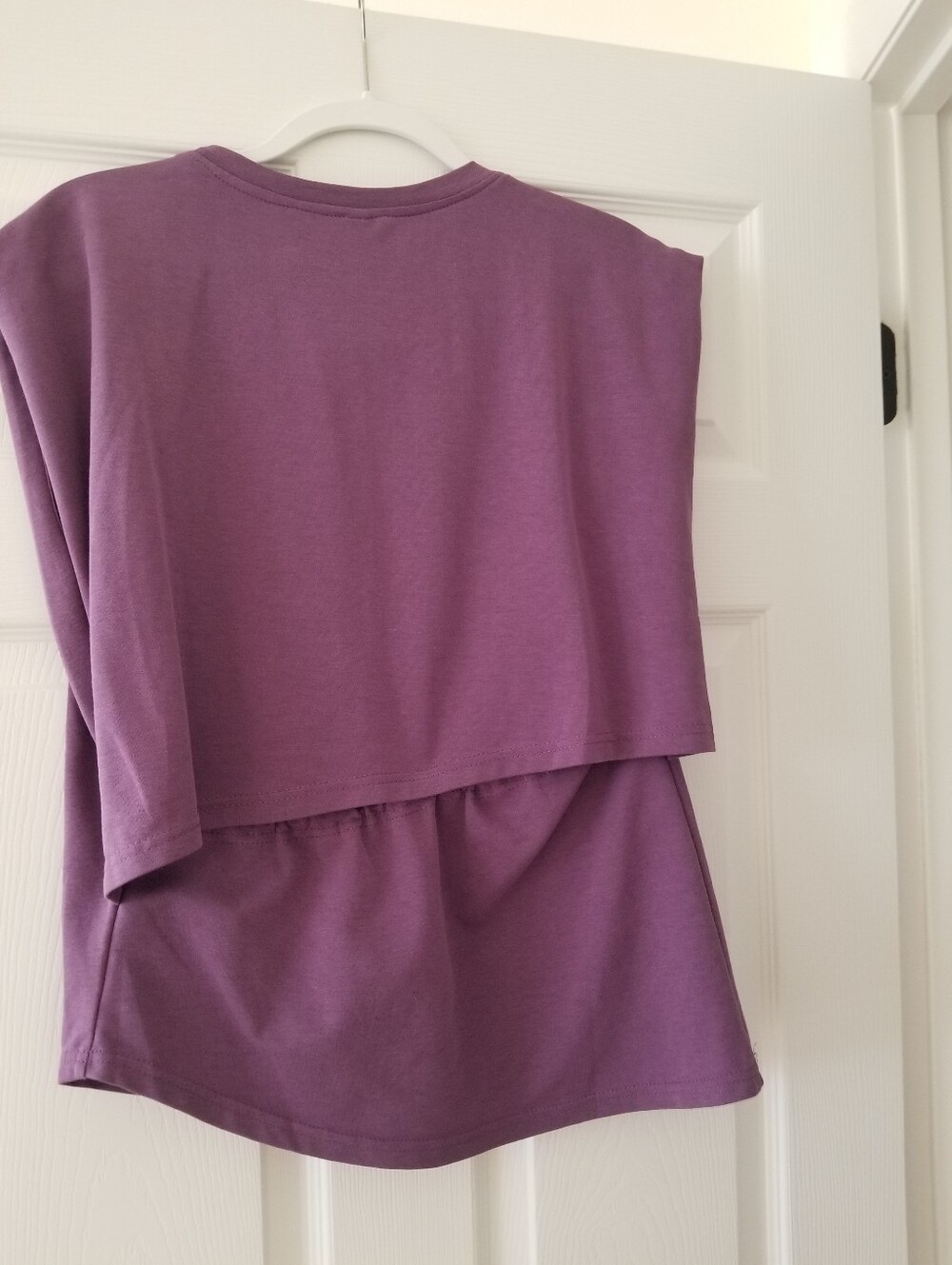Wide Leg Floral Print Pants with Purple Top - Women's Summer Set - Picture 3 of 6